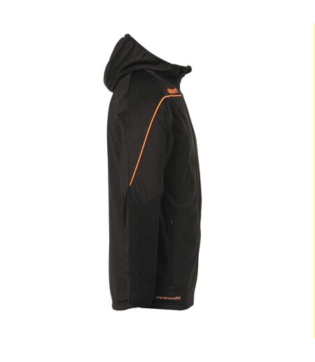 Mens Stream 22 Performance Training Jacket Black Orange UHL Sport