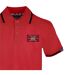 Mens Flag Polo Shirt Red Aquascutum-3
