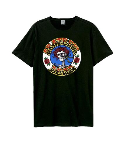 Amplified Unisex Adult Stealie Grateful Dead T-Shirt (Black) - UTGD709
