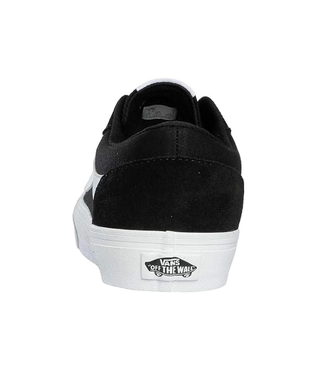 Mens Canvas Trainers Black White Vans-2
