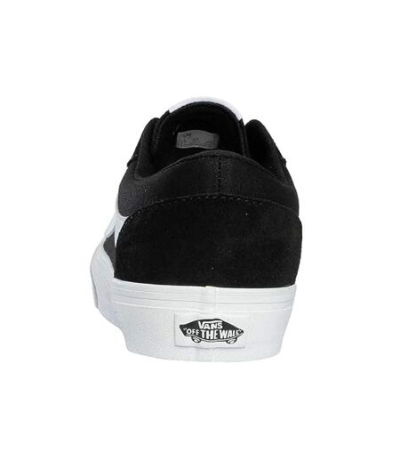 Mens Canvas Trainers Black White Vans