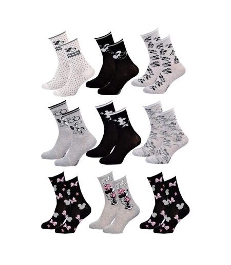 Chaussettes Pack Femme MINNIE - Pack de 9