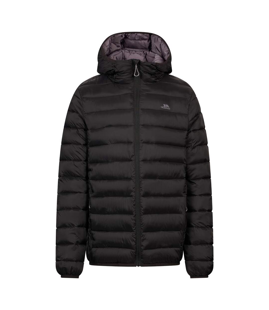 Veste Isolante Unie Et Légère À Capuche Rayton Homme Noir Trespass-1