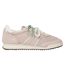 Womens/ladies Mesh Lace Up Flat Trainers Beige Tommy Jeans-1