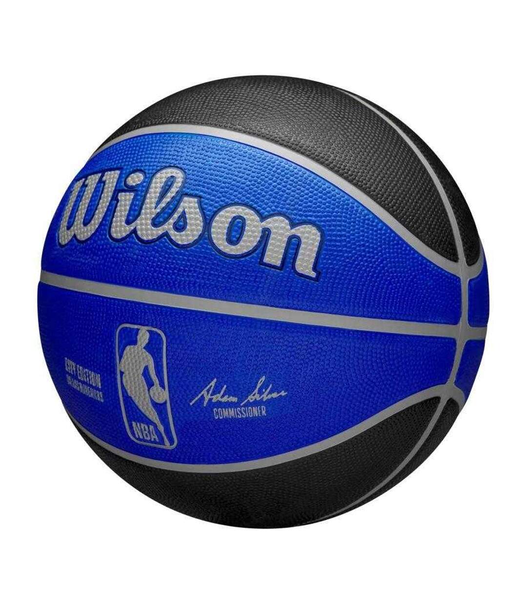 Ballon De Basket Motif/style Nba Dallas Mavericks Taille 7 Noir Bleu Wilson-2