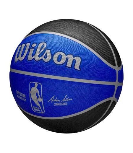 Ballon De Basket Motif/style Nba Dallas Mavericks Taille 7 Noir Bleu Wilson