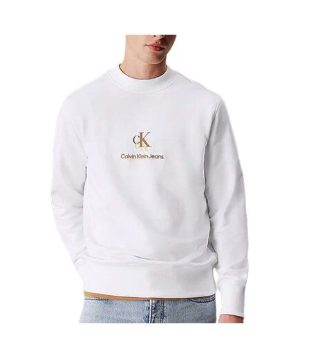 Sweat blanc homme calvin klein jeans shadow - l