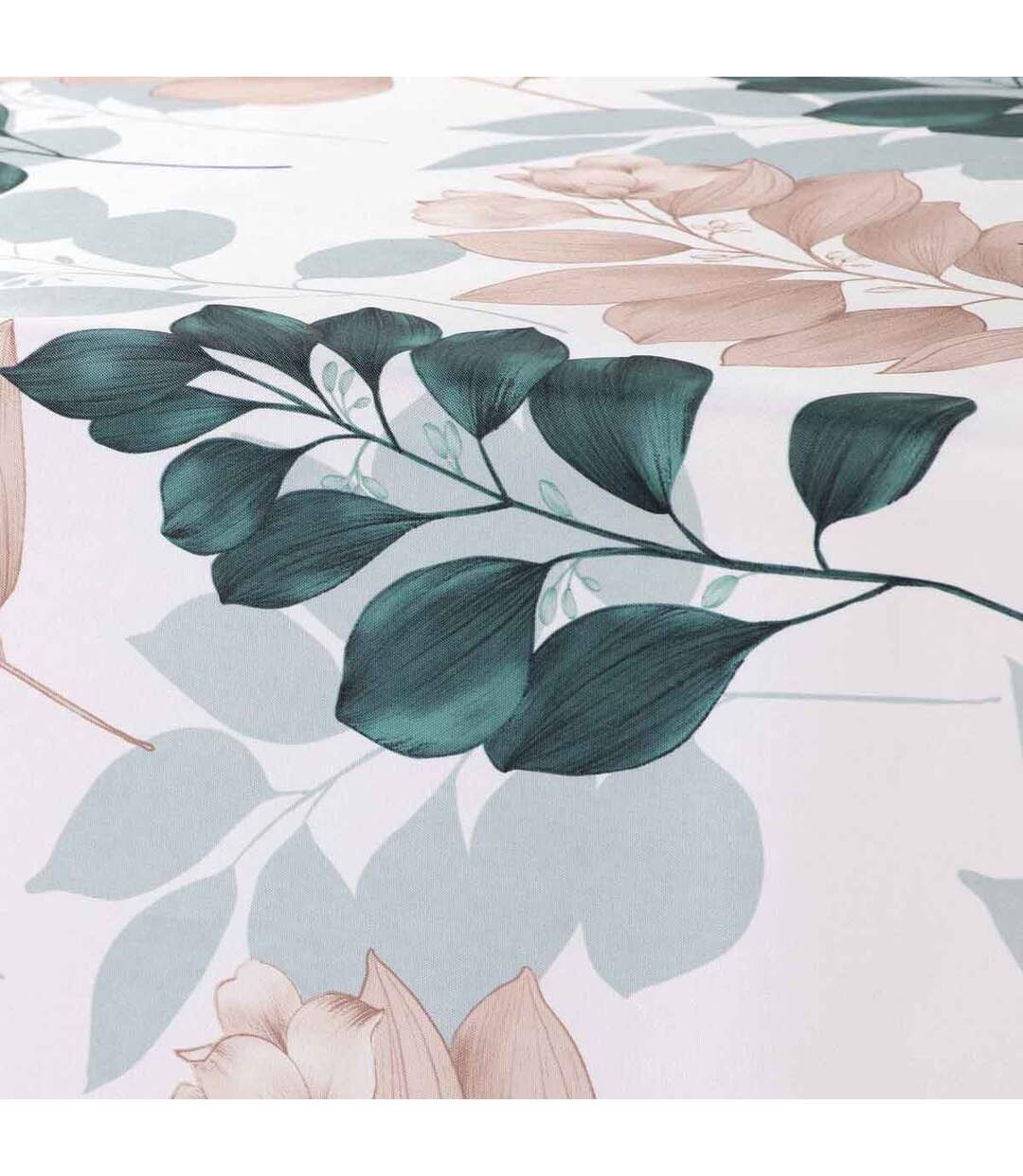 Nappe Imprimée Belline 150x240cm Blanc & Émeraude-2