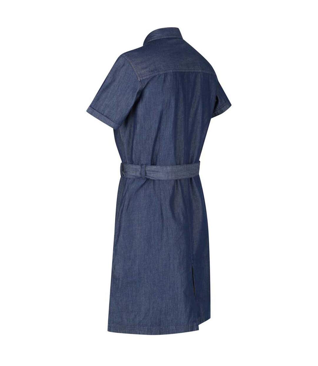 Womens/ladies quinta shirt dress chambray Regatta-4