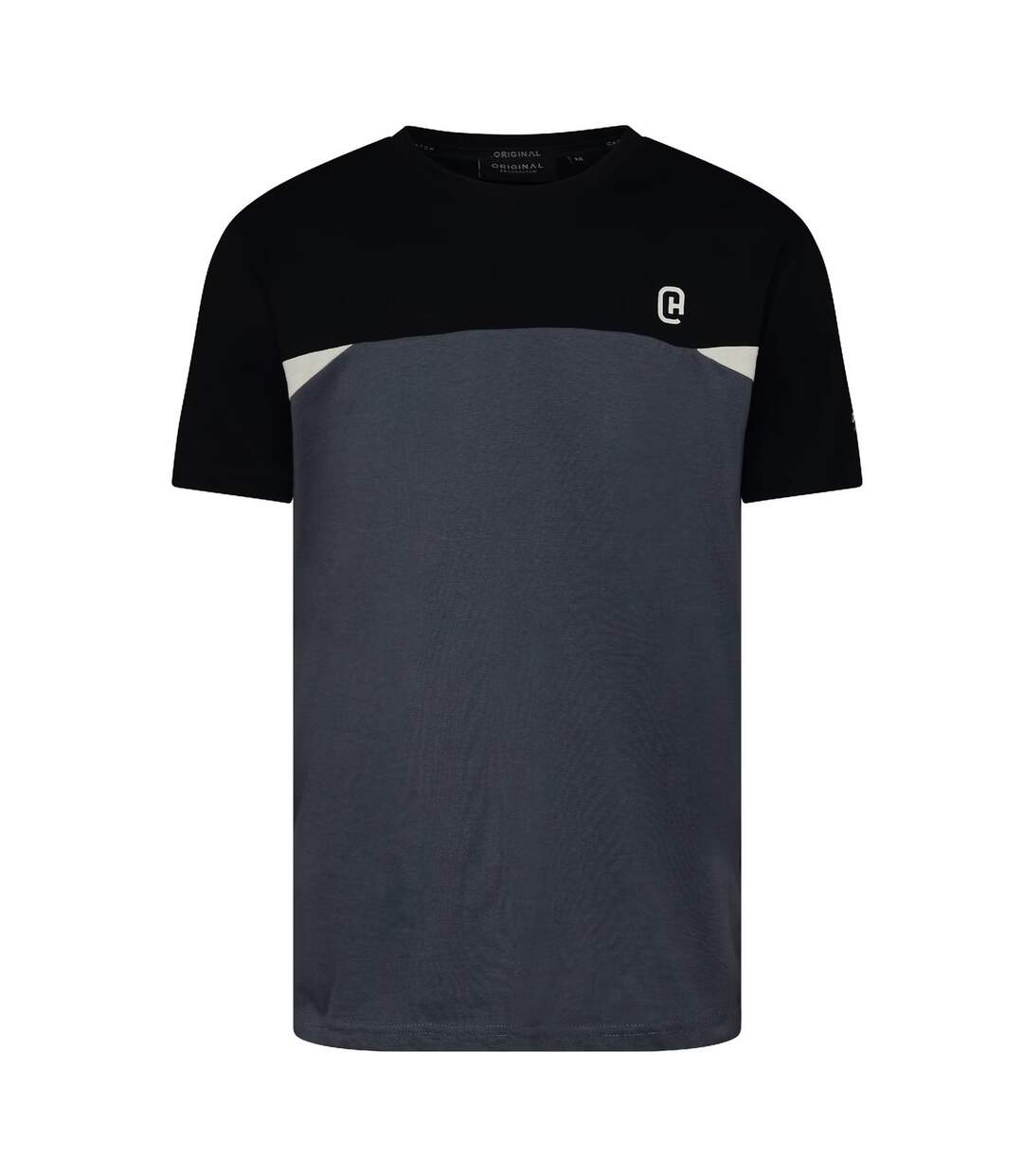 Mens Castlebay Short-sleeved T-shirt Slate Crosshatch-2