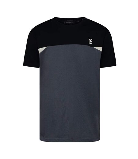 Mens Castlebay Short-sleeved T-shirt Slate Crosshatch