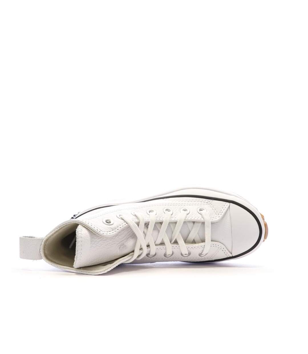 Baskets blanches mixte converse run star hike a04293c-4