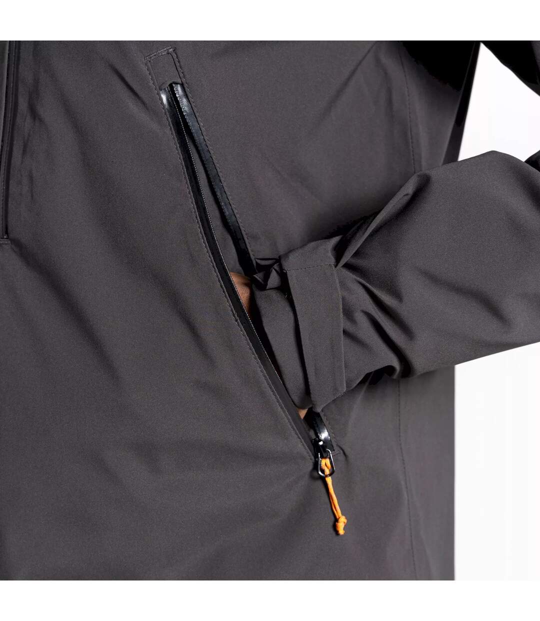 Craghoppers Mens Dynamic Plain Waterproof Jacket (Black Pepper)
