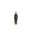 Mens Cotton Merino Quarter Zip Jumper Graystone Lyle & Scott-1
