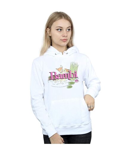 Disney Sweat à capuche Bambi Kiss Femme/Ladies (Blanc) - UTBI5866