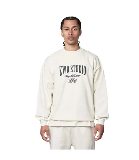 Mens Studio Studios Crew Neck Sweatshirt White Kings Will Dream