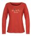 MAYFLOWER NOBODY3 – Tee-shirt manches longues orange éclatant et détails Lurex pour un style vitaminé-5