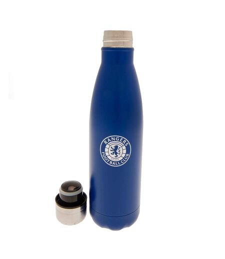Rangers FC Crest Thermal Flask (Royal Blue/Silver) (One Size) - UTTA10956