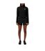Womens/ladies 100 Glacier Cropped Fleece Top Black The North Face-3