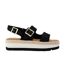 Womens/ladies Giana Sandals Black Toms-1
