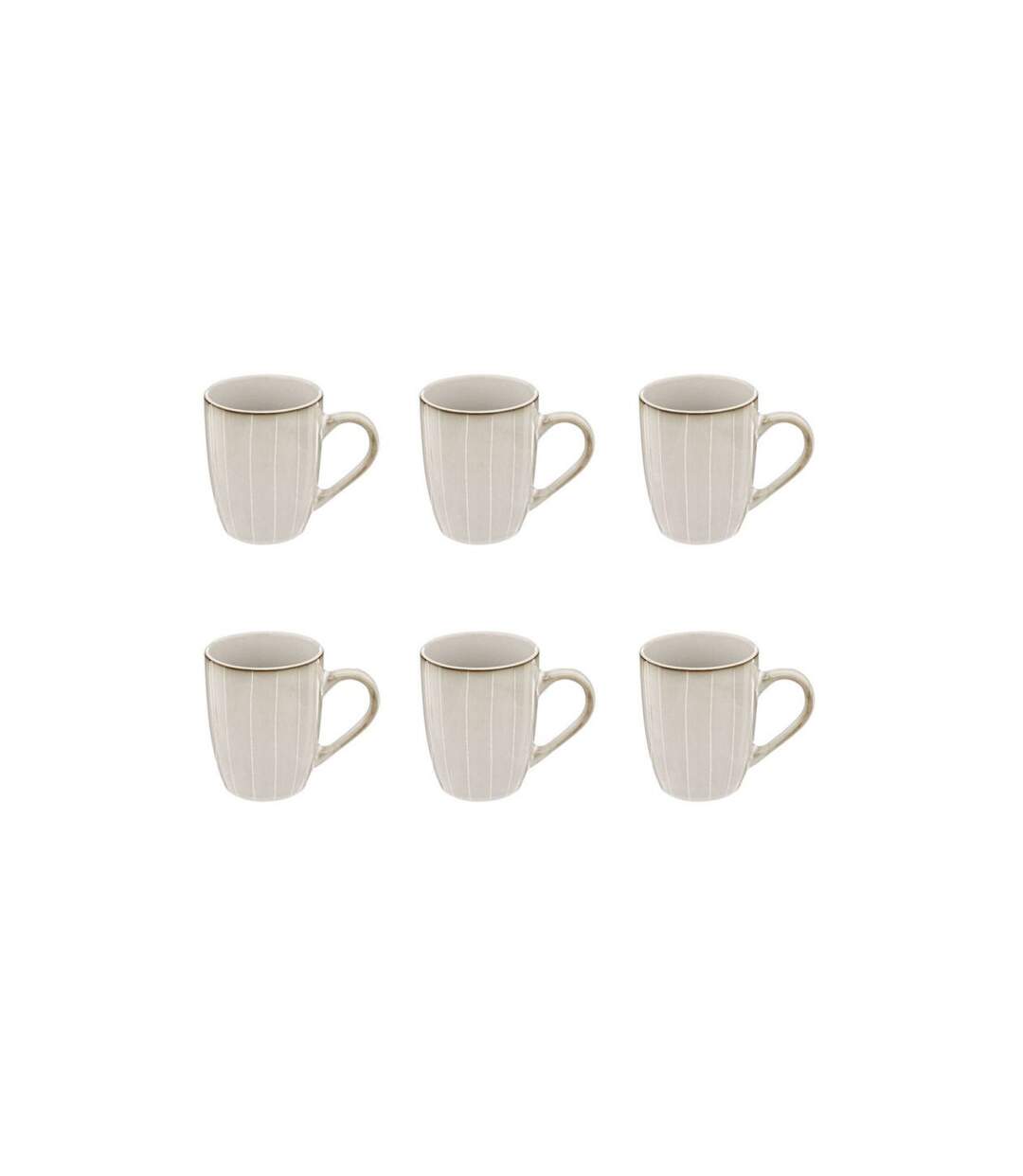 Lot de 6 Mugs Design Lison 33cl Naturel-1