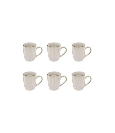 Lot de 6 Mugs Design Lison 33cl Naturel