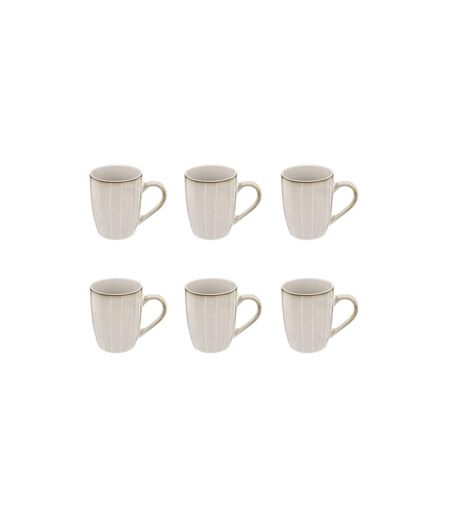 Lot de 6 Mugs Design Lison 33cl Naturel