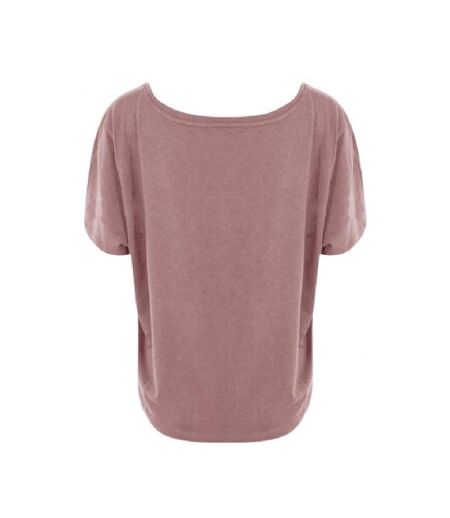Ecologie Womens/Ladies Daintree EcoViscose Cropped T-Shirt (Dusty Pink) - UTPC4089