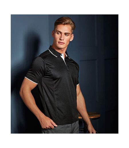 Polo hommes noir/blanc Premier Premier