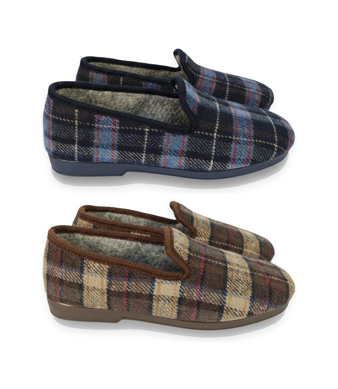 OZABI Pack de 2 Paires Pantoufles Charentaises Homme Fabriquées en Espagne-3