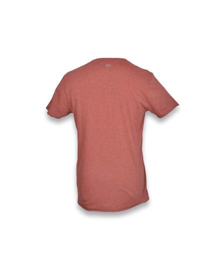 Tee shirt manches courtes homme - Couleur rouge col V