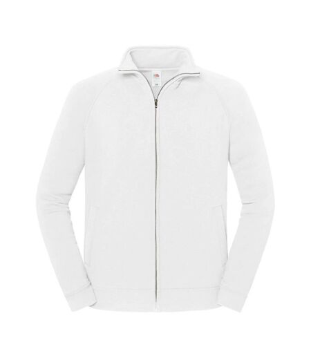 Unisex Adult Iconic Premium Sweat Jacket White Fruit Of The Loom
