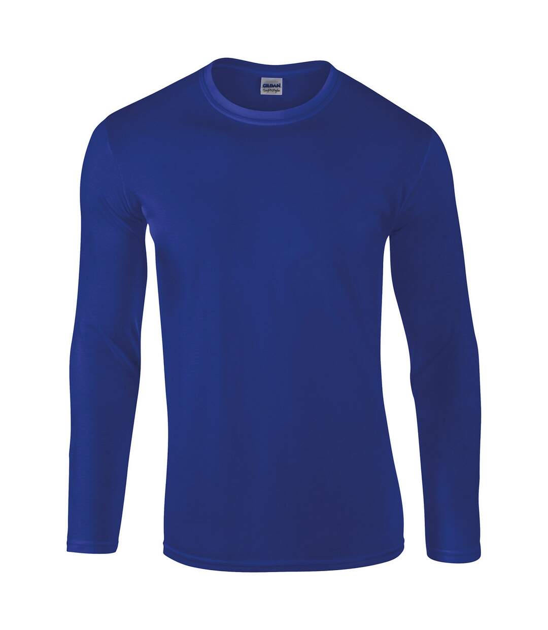 Unisex adult softstyle long-sleeved t-shirt royal blue Gildan-1