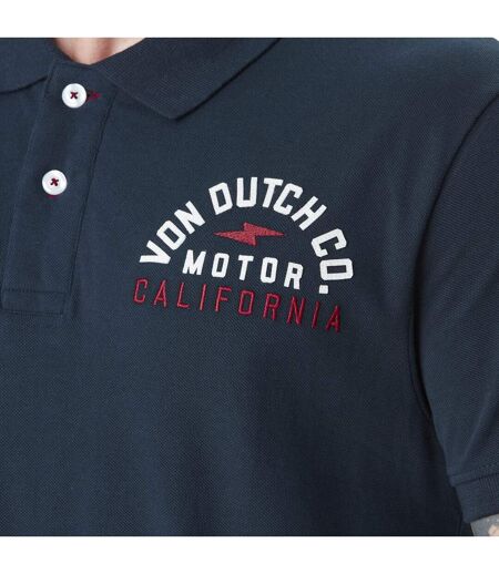 Polo homme avec logo et badges en coton Calif Vondutch