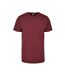 T-shirts Basic Homme Kaki Bordeaux Urban Classics-2