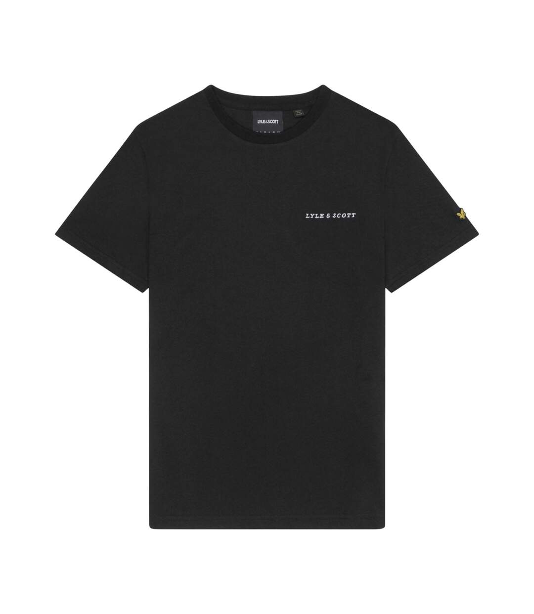 T-shirt Style Logo Brodé Homme Noir Blanc Lyle & Scott-2