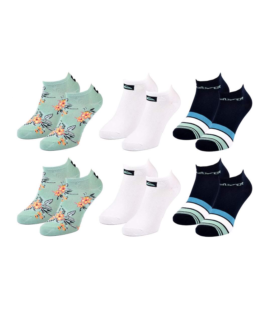 Chaussettes QUIKSILVER SNEAKER - Pack de 6-2