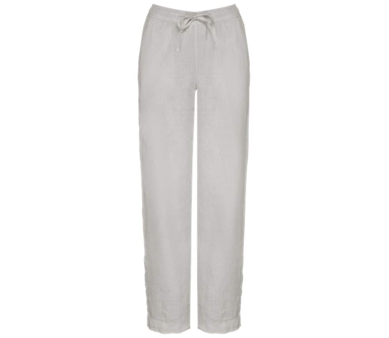 Pantalon en lin - Femme - PATS733 - blanc-1