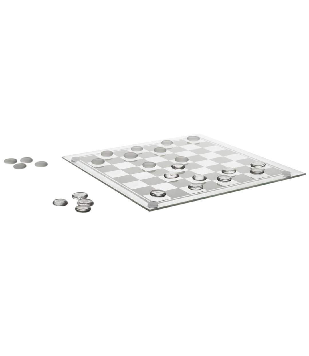 Jeu de Société Dames 25cm Transparent-1