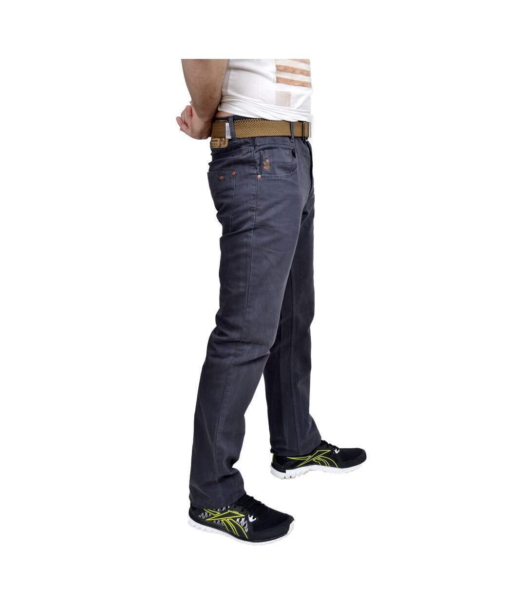 Pantalon homme chino de couleur bleu coupe straight fit-3