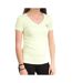 T-shirt Vert Femme Guess Mini Triangle - L