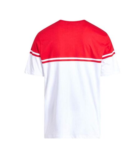 T-shirt blanc/rouge homme fila print