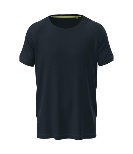 Mens Active Raglan Mesh T-shirt Navy Stedman