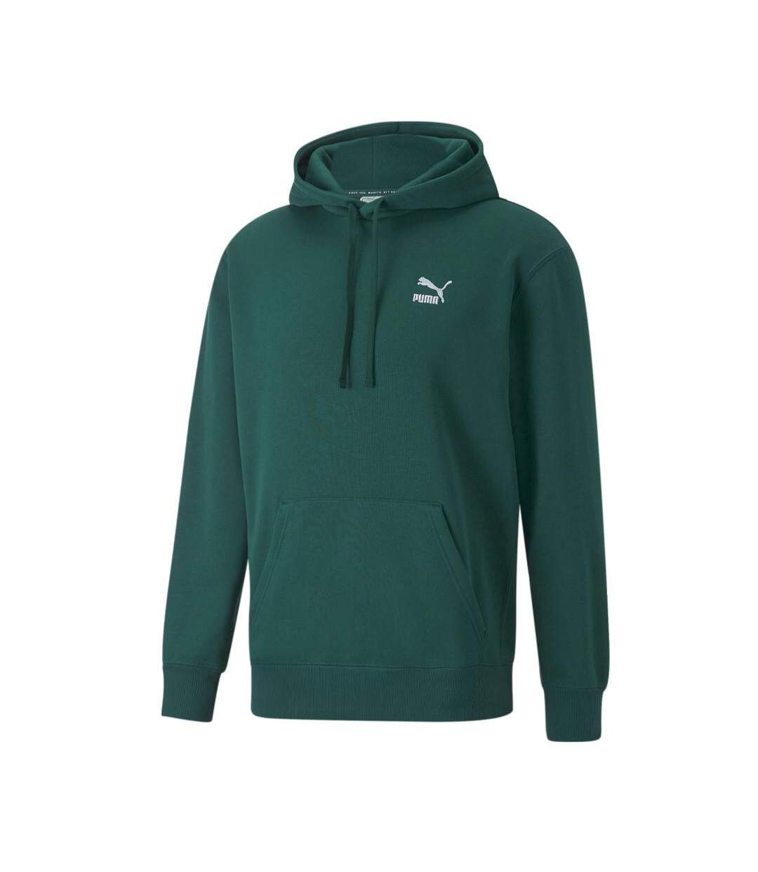 Sweat à Capuche Vert Homme Puma Clsscs - S-1