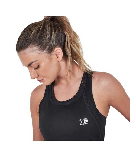 Womens/ladies Running Vest Top Black Karrimor