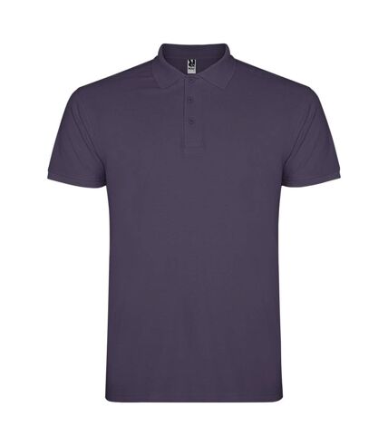 Polo star homme lilas Roly