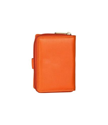 Katana - Portefeuille compact en cuir - orange - 8741