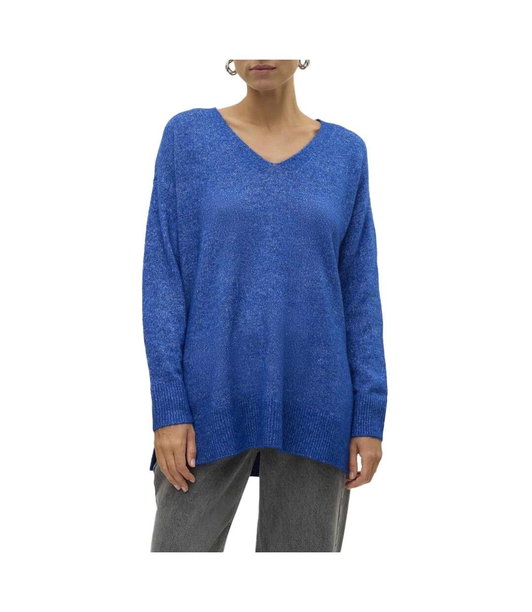 Pull Bleu Roi Femme Vero Moda Pullover - L-1