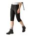 Pantacourt Extensible À Taille Semi-élastiquée Xert Femme Noir Regatta-1