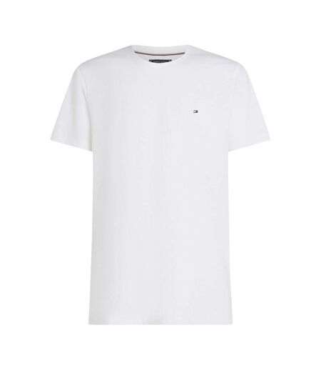 T-shirt Motif/style Logo Brodé Homme Blanc Tommy Hilfiger